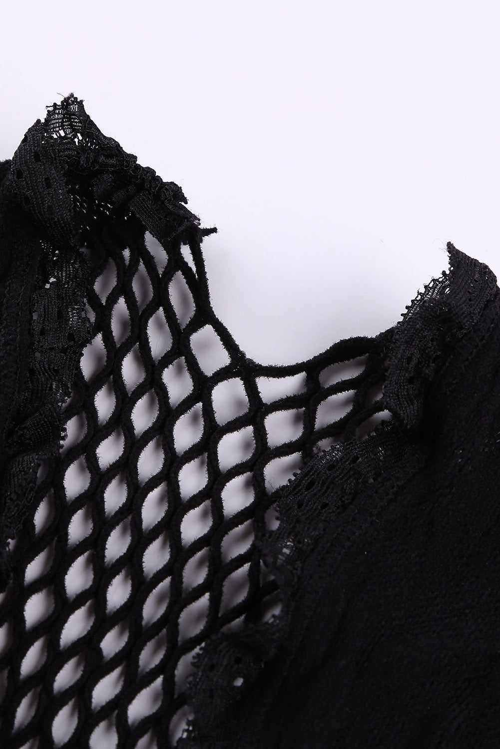 Camille - black lingerie fishnet thong bodysuit - Sofia's Lingerie Boutique